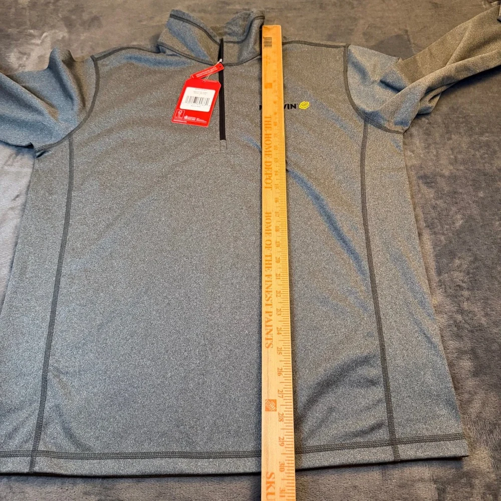 The North Face Tech 1/4 Zip Fleece Mens Large Asphalt Grey Heather NF0A3LHB7D1-L